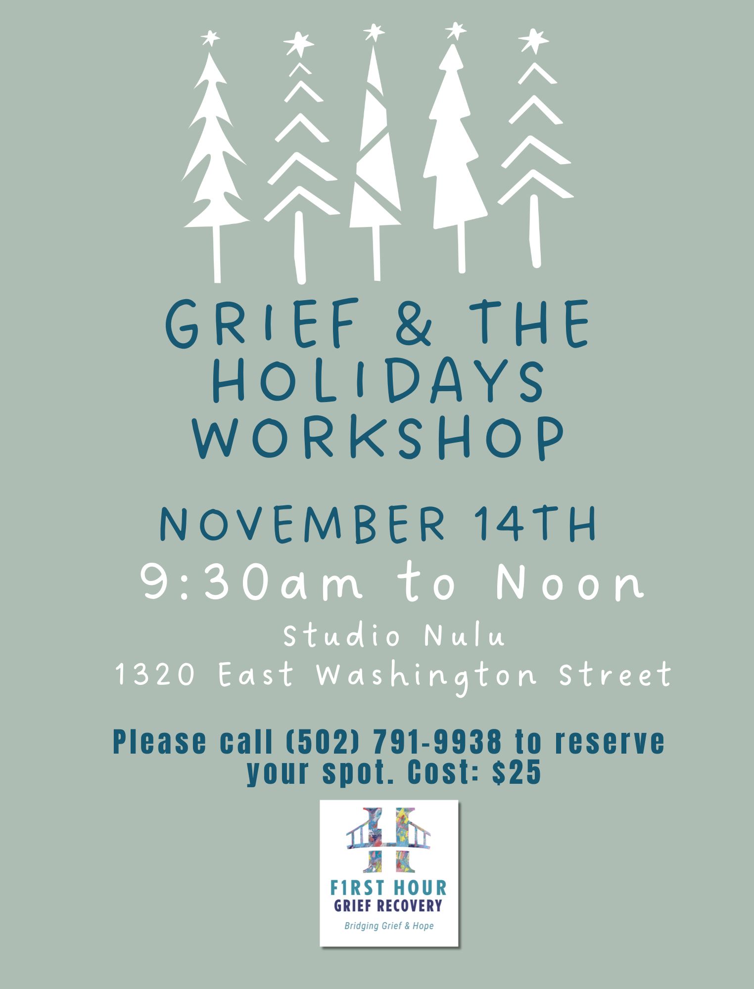 Grief & the Holidays Workshop event announcement
